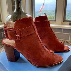 Jack Rogers Izzie Suede open toe bootie